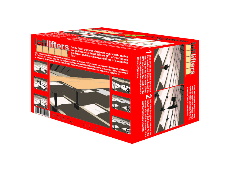 Loft Lifters Strong Reinforced Polypropylene Elevators
