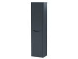 Lunar 2 Doors, Wall Mounted Tall Cabinets - Satin Anthracite