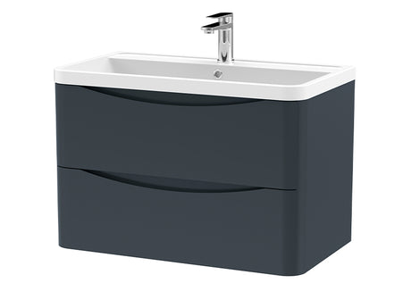 Lunar 2 Drawers, Wall Mounted Units - Satin Anthracite