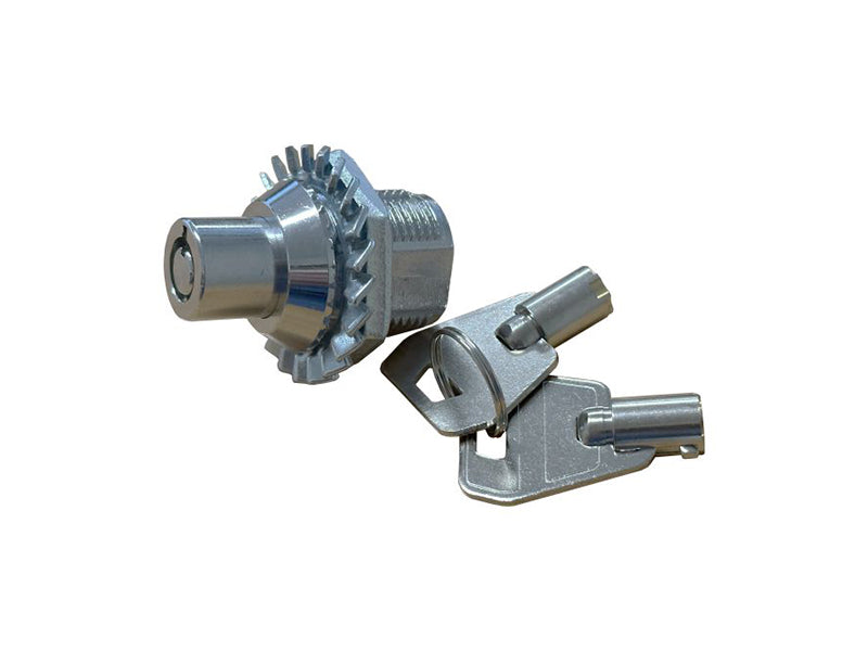 Plunger Cylinder Metal Cabinet Door Lock c/w 2 Keys