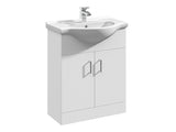 Mayford 2 Doors, Floor Standing Vanity Units - Gloss White