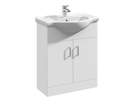 Mayford 2 Doors, Floor Standing Vanity Units - Gloss White