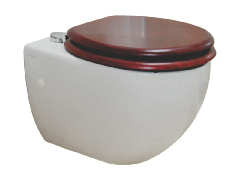 Prisma Stained Soft Wood with Chrome Plated Plastic Pillar Hinges - Mahogany