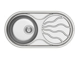Nike 850mm x 450mm 1B 1D Satin Finish Inset Sink