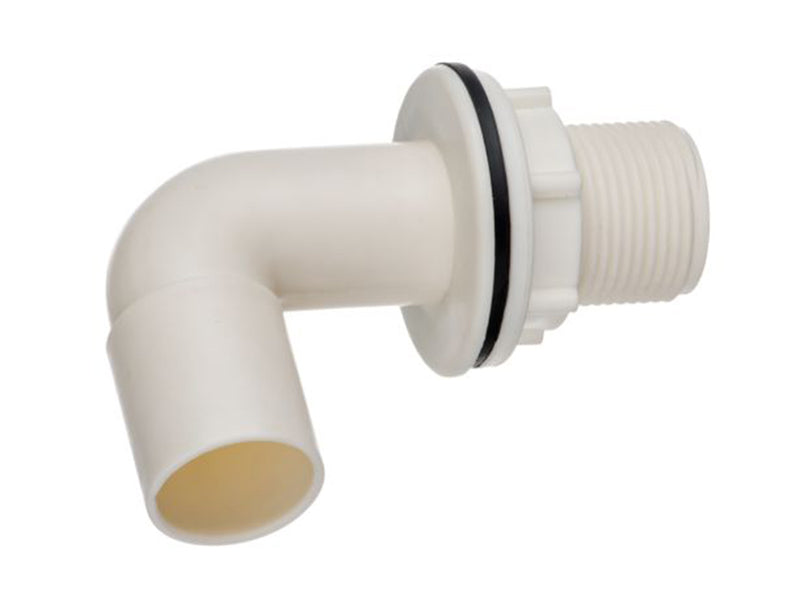 Overflow Waste Pipe 90 Deg. Tank Connector