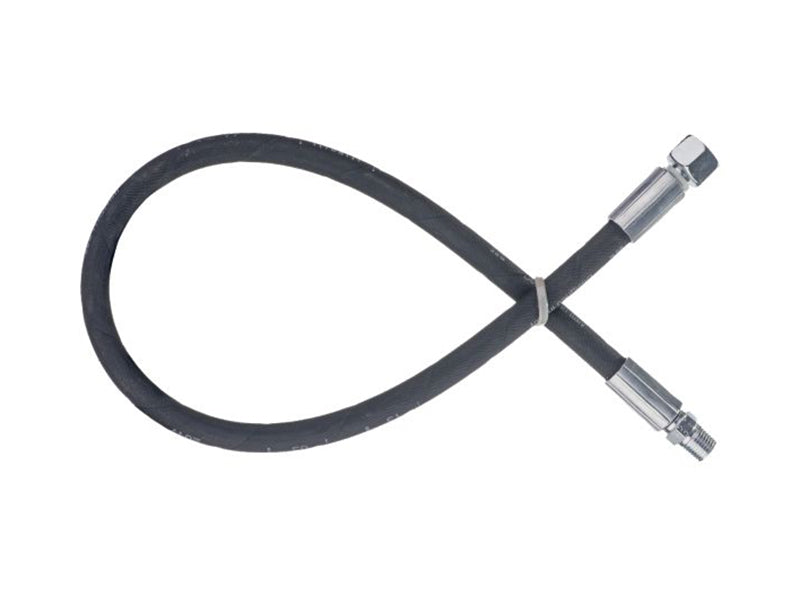 Heavy Duty M x F Black Rubber Flexible Oil Lines