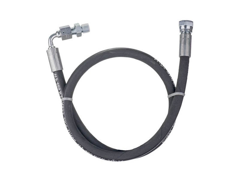 Heavy Duty M Elbow x F Black Rubber Flexible Oil Lines