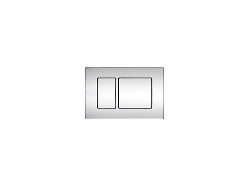 Fluidmaster Square Plate Dual Flush Button - Chrome