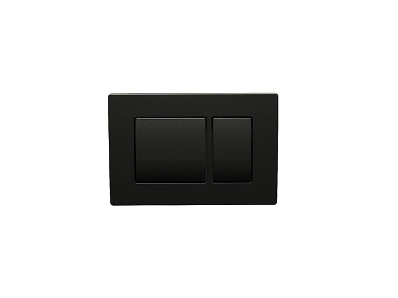 Fluidmaster Square Plate Dual Flush Button - Matt Black