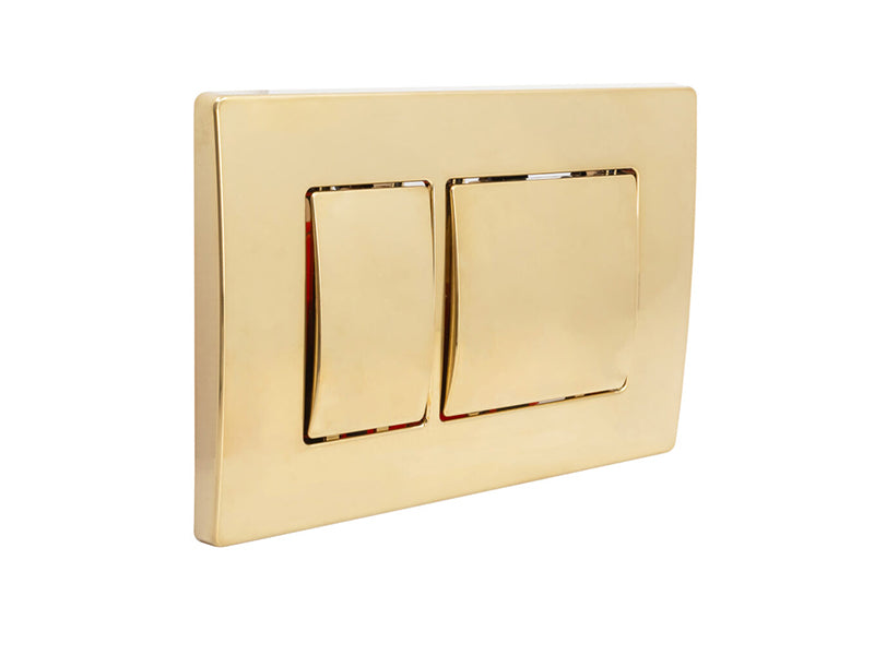 Fluidmaster Square Plate Dual Flush Button - Brushed Gold