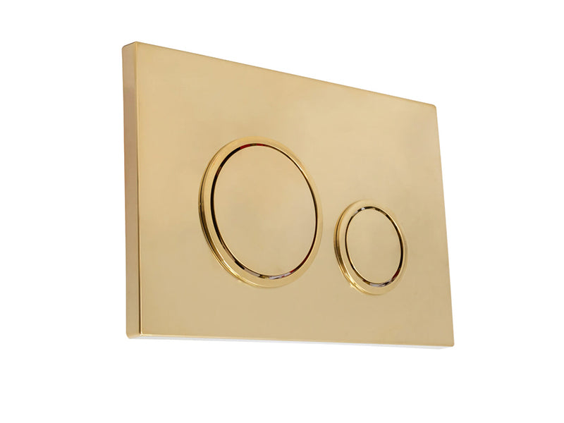 Fluidmaster Round Plate Dual Flush Button - Brushed Gold