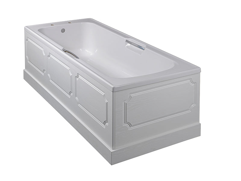 Traditional Standard Bath White Ash with Plinth