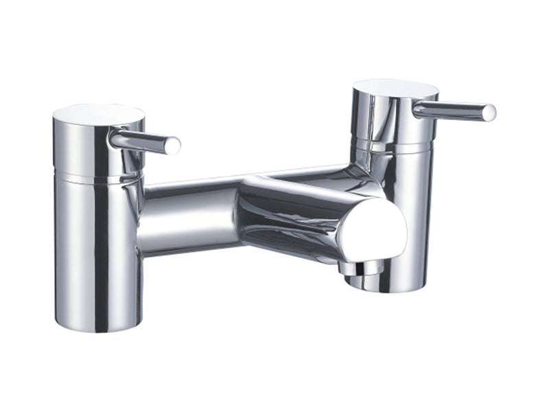 Round Bath Mixer & Filler - Chrome Finish
