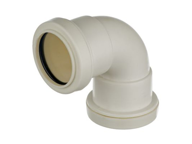 Push Fit Waste Fittings 90 Deg Swept Elbow