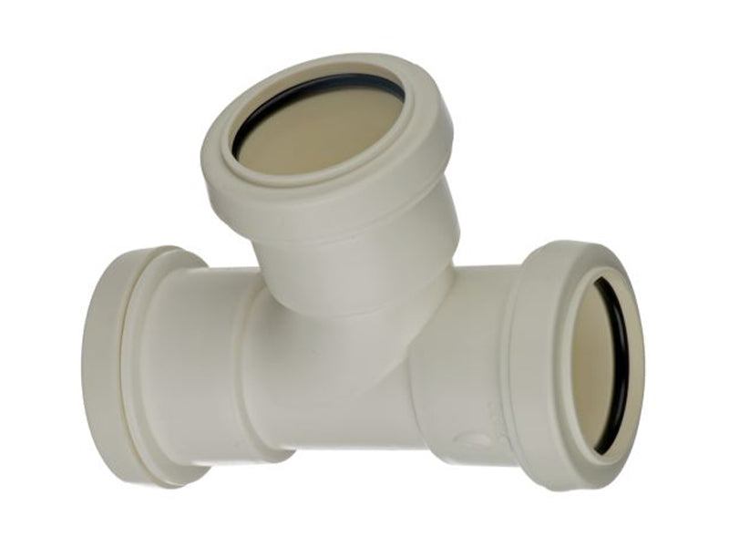 Push Fit Waste Fittings 90 Deg. Swept Tee