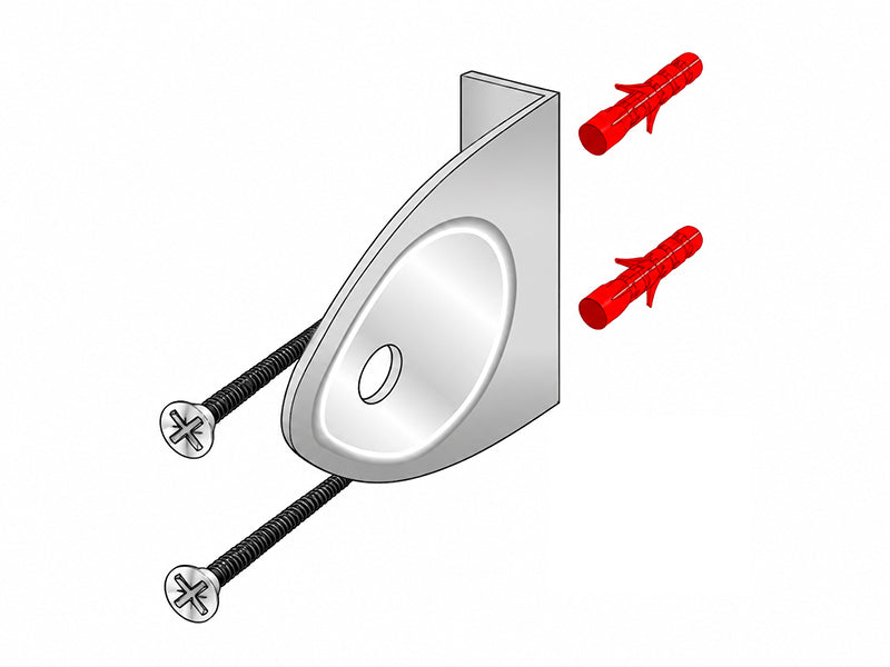 Angle Brackets & Fixings - Pack of 3