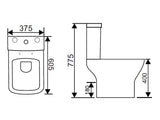PRINCETON WC Suite and Replacement Toilet Seat & Cover