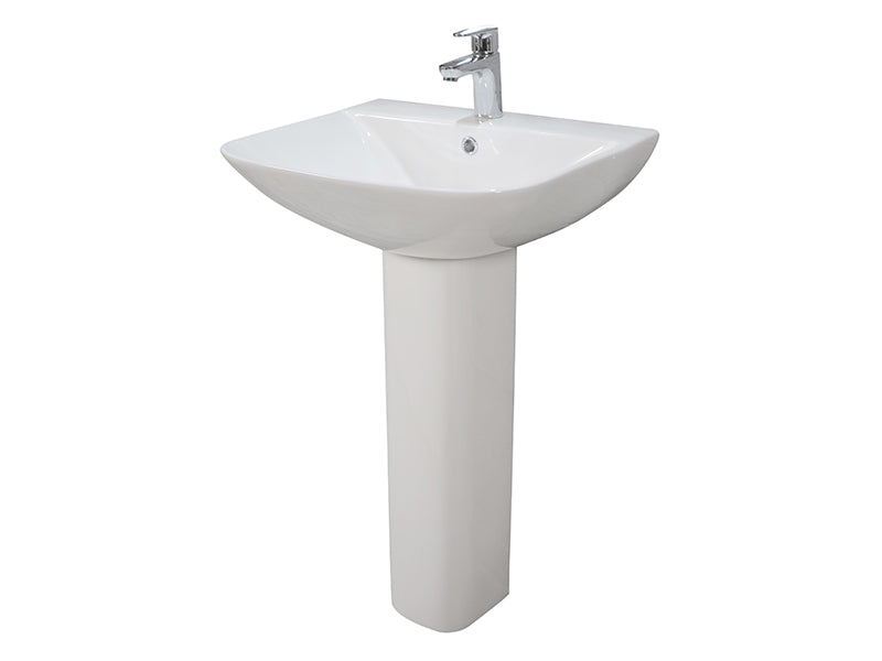 PRINCETON Pedestal and 55cm 1TH Basin