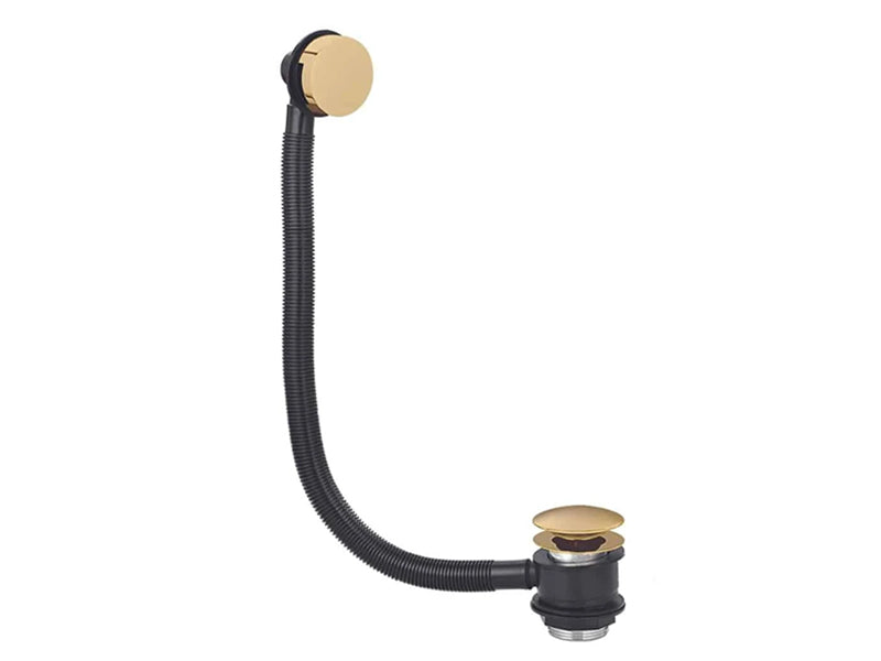 1 1/2" x 70mm Flange Cable Operated C.P. Bath Waste & Overflow Set - Brushed Brass