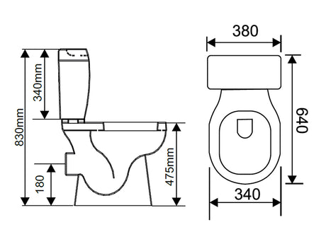 ALBA Comfort Height WC Suite