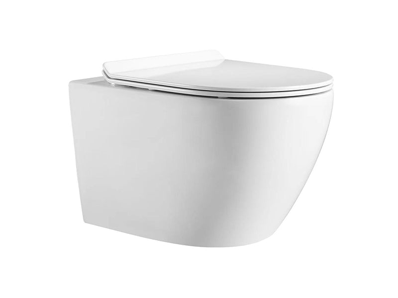 Wall hung back to wall WC Pan with Seat & Cover