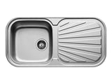 Poseidon 960mm x 480mm 1B 1D S/Steel Inset Sink