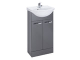 Reno 2 Doors, Floor Standing Vanity Units - Matt Anthracite