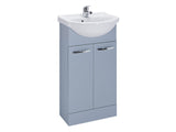 Reno 2 Doors, Floor Standing Vanity Units - Matt Denim Blue