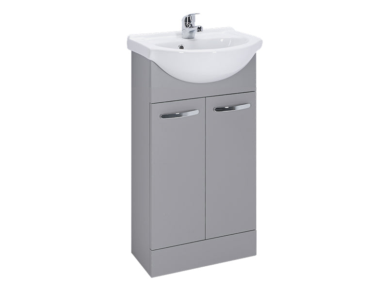 Reno 2 Doors, Floor Standing Vanity Units - Matt Dust Grey