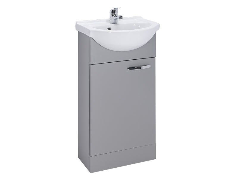 Reno 1 Door, Floor Standing Vanity Units - Matt Dust Grey