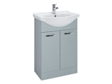 Reno 2 Doors, Floor Standing Vanity Units - Matt Fjord Green