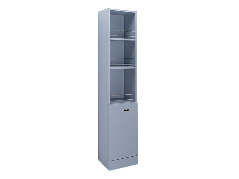 Reno 1 Door, Floor Standing Tall Boy - Matt Denim Blue