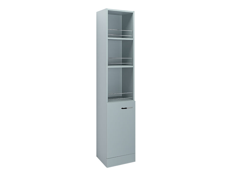 Reno 1 Door, Floor Standing Tall Boy - Matt Fjord Green