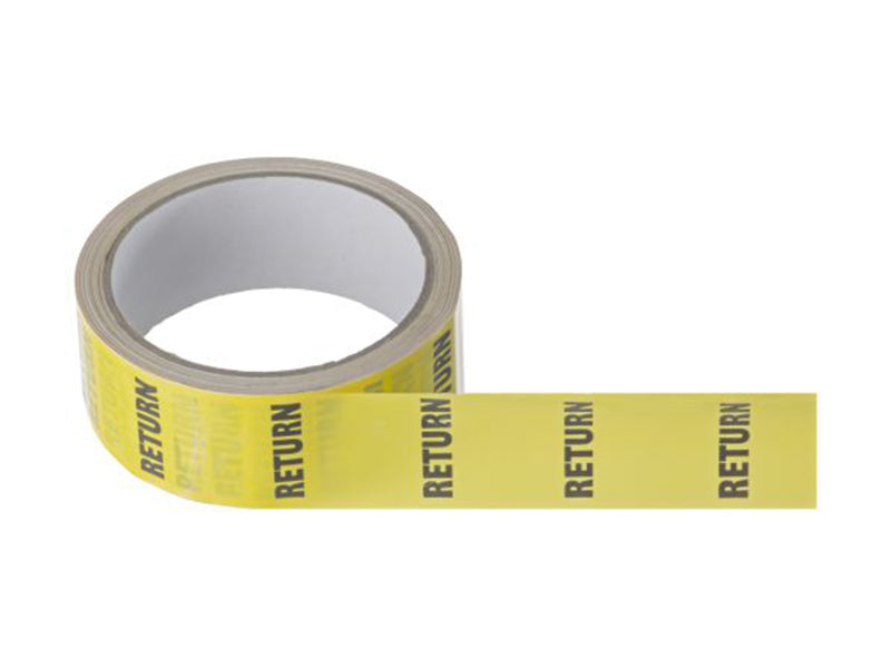 Return Identification Tape - Black/Yellow