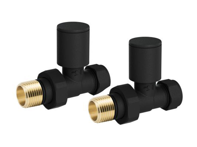 Straight Pattern Standard Radiator Valves - Painted Finish