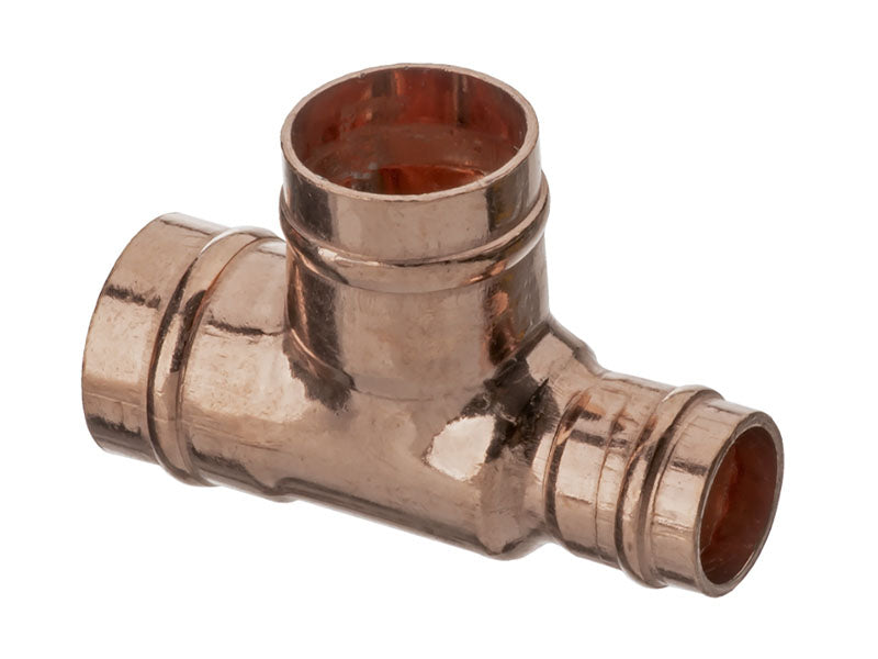 Solder Ring Copper Unequal Tee Reduced End