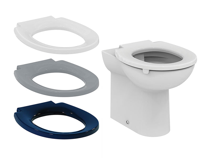 Contour 21 Toilet seat only, top fixing hinges and retaining buffers