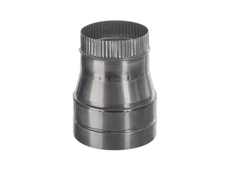 1mm Thick Grade 316 Stainless Steel Flue Pipe - Concentric Increaser (225mm High)