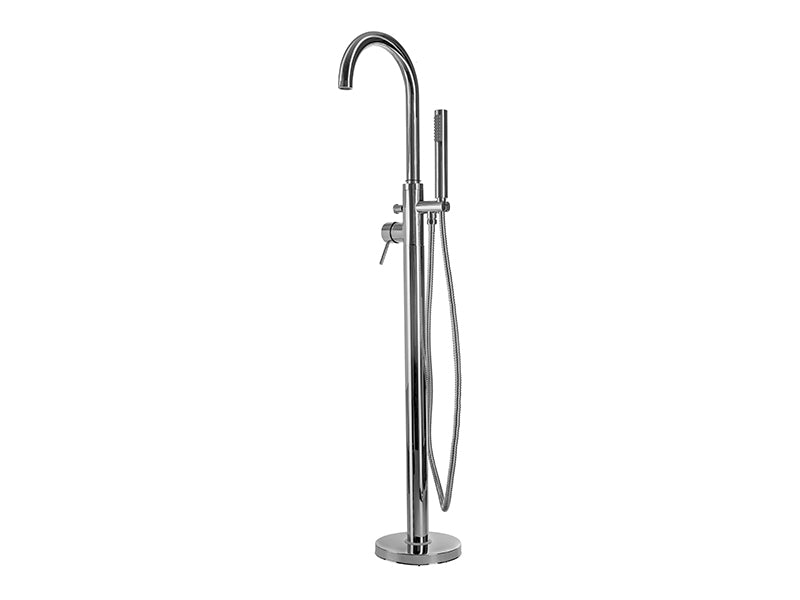 Santorini Floor Mounted Lever Action Bath Shower Mixer