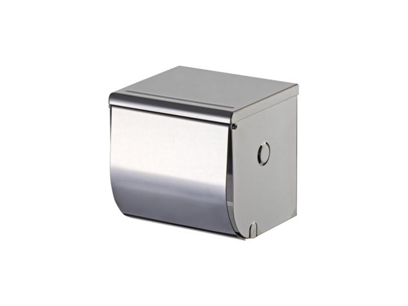 The Barra Single Toilet Roll Holder with Cover