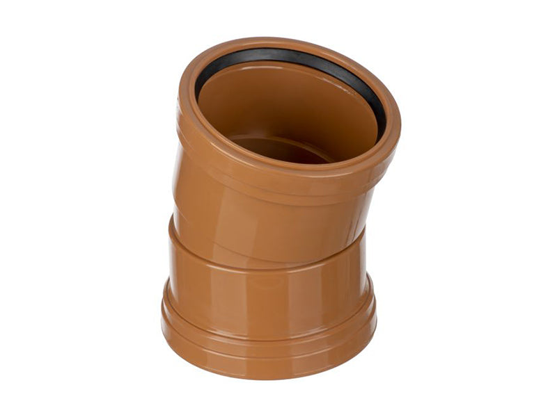 Sewer Pipe 15 Deg. Double Socket Bend