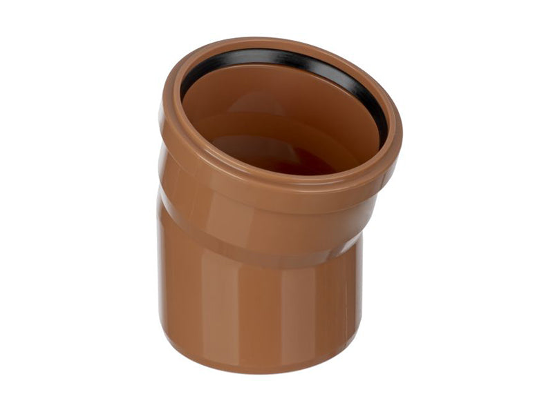 Sewer Pipe 15 Deg. Single Socket Bend