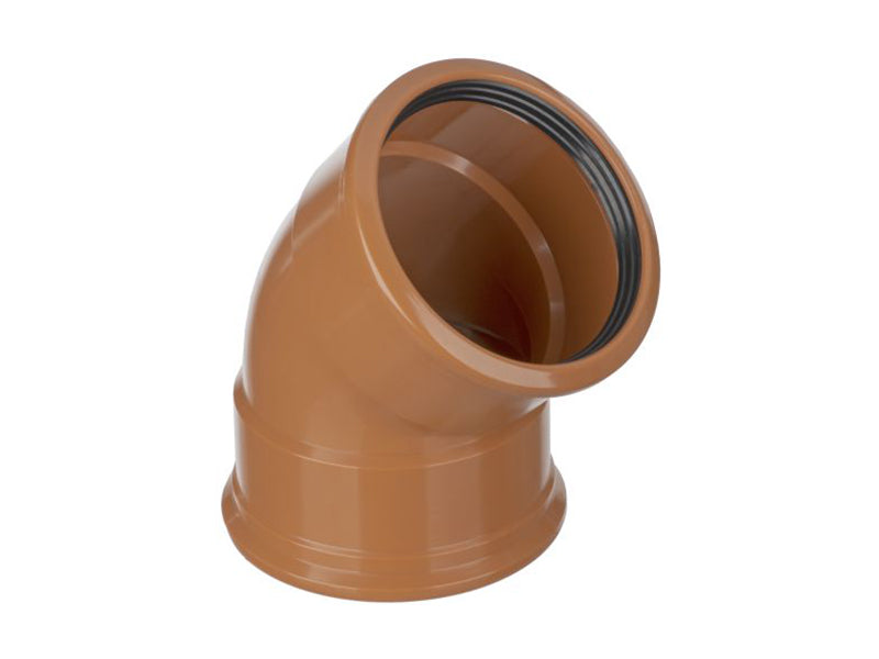 Sewer Pipe 45 Deg. Double Socket Bend