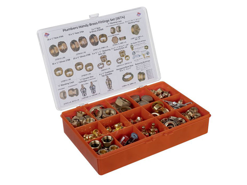 Plumbers Handy Brass Fittings Set