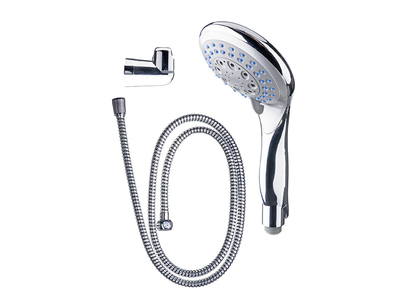3 Function Shower Head Kit c/w Hose & Adj. Bracket