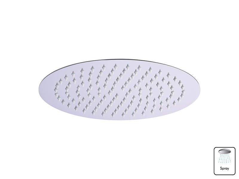Single Setting Round Thin Shower Head