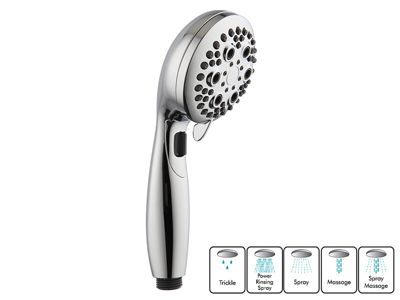 Five Setting SLINE5 Shower Head with Water Saving Switch