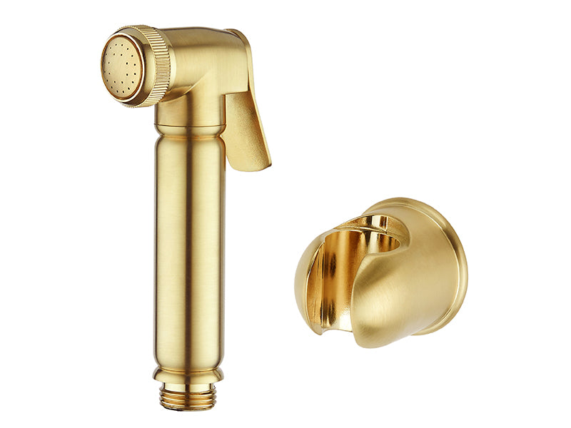 CP on Brass Shut Off Spray Head Only - Brushed Brass