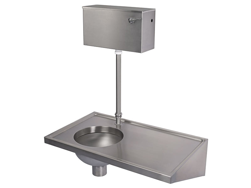 1000mm x 600mm Wall Mounted Sluice Sink with Draining Board