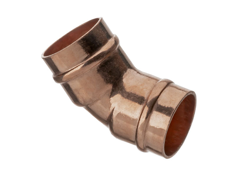Solder Ring Copper 45 Deg. Bend